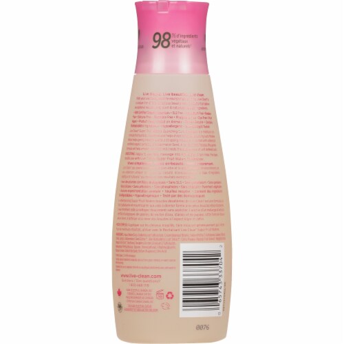 Live Clean® Super Fruit Waters Quenching Curls Shampoo Perspective: back