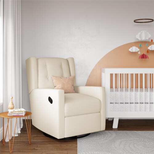 Baby relax mikayla nursery top swivel glider recliner chair