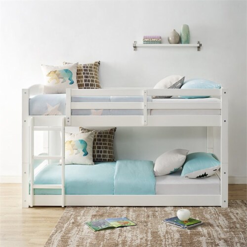 Dorel Living Sierra Twin Over Twin Bunk Bed in White, 1 Smith’s Food