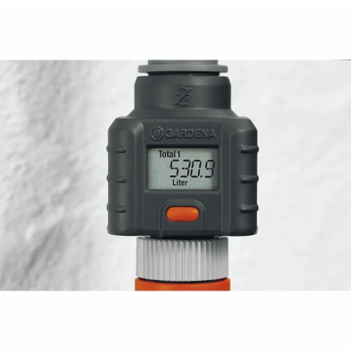 Gardena 9188 1 Outlet 4 Program Outdoor Smart Flow Water Meter with LCD Screen Perspective: back
