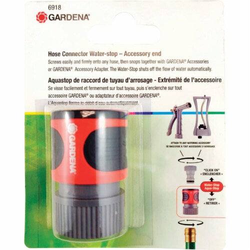 Gardena® Hose Connector with Stop Perspective: back