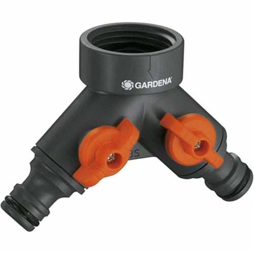 Gardena Twin Tap Connector - Nylon Perspective: back