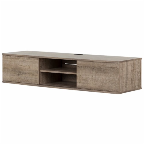 South Shore Agora 57  Floating TV Stand Perspective: back