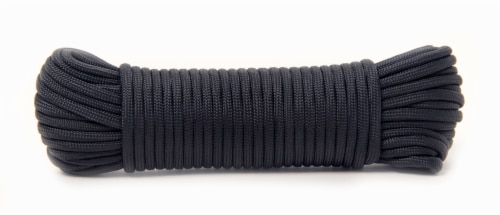 Mibro Kingcord Paracord 550 Nylon Diamond Braid Black Perspective: back