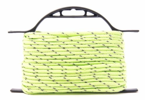 Mibro Kingcord Polypropylene Diamond Braid - Reflective Yellow Perspective: back