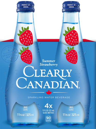 Clearly Canadian® Summer Strawberry Sparkling Water Case Perspective: back