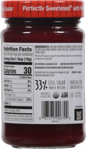 Crofter's® Organic Morello Cherry Premium Spread Perspective: back
