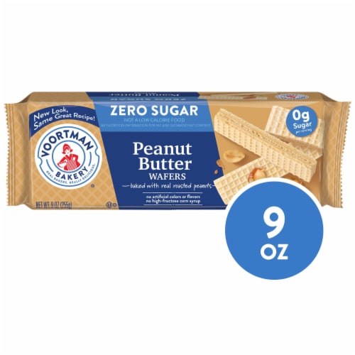 Voortman Bakery Zero Sugar Peanut Butter Wafers Perspective: back