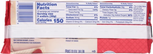 Voortman Bakery® Limited Edition Strawberry Shortcake Wafers Perspective: back