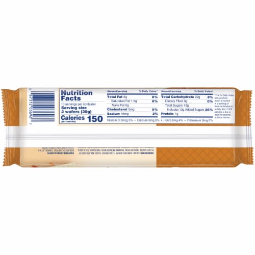 Voortman Bakery Caramel Layered Wafers Perspective: back
