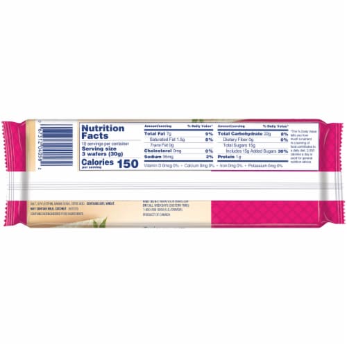 Voortman™ Bakery Rasberry Lemonade Wafers Perspective: back