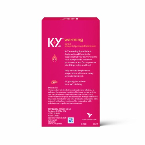 K-Y Warm Liquid Lubricant Perspective: back
