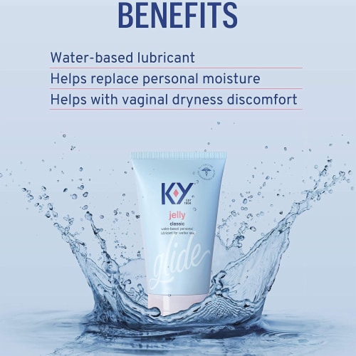 K-Y® Jelly Water-Based Personal Lubricant Perspective: back