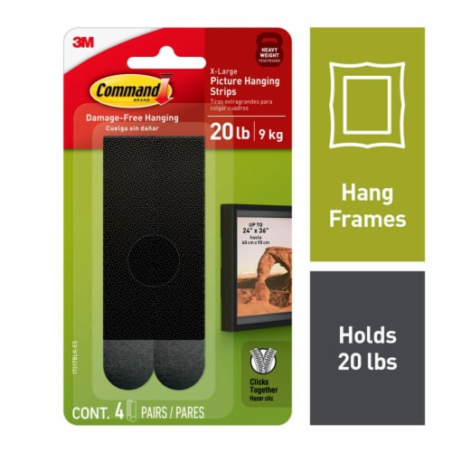 Command™ Picture Hanging Strips - Black Perspective: back