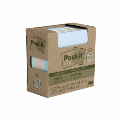 Post-It® Sticky Notes - Pastel Collection Perspective: back