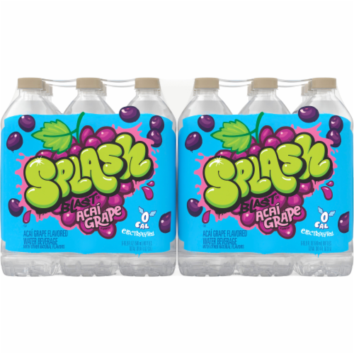 Splash Blast™ Acai Grape Flavored Water Perspective: back
