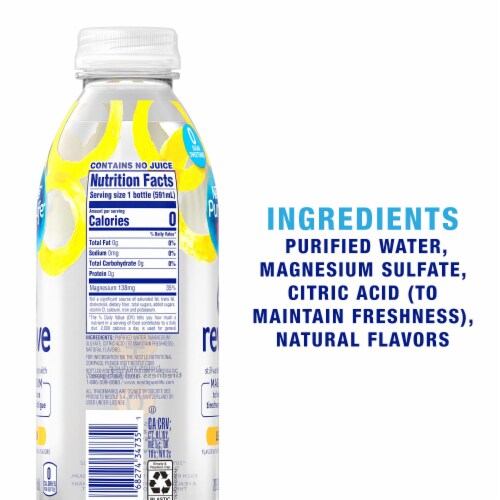 Pure Life® Lemon Flavored Bottled Water Perspective: back