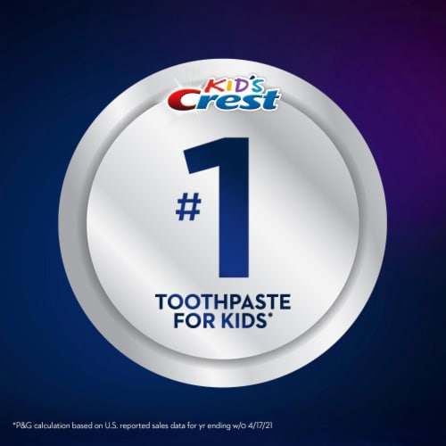 Crest Kids Disney Princesses Bubblegum Flavor Toothpaste Perspective: back