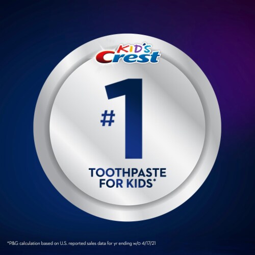 Crest Kids Disney Princesses Bubblegum Flavor Toothpaste Perspective: back