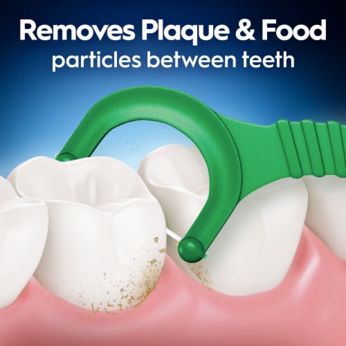 Oral-B Glide with Scope Outlast Long Lasting Mint Flavor Floss Picks Perspective: back