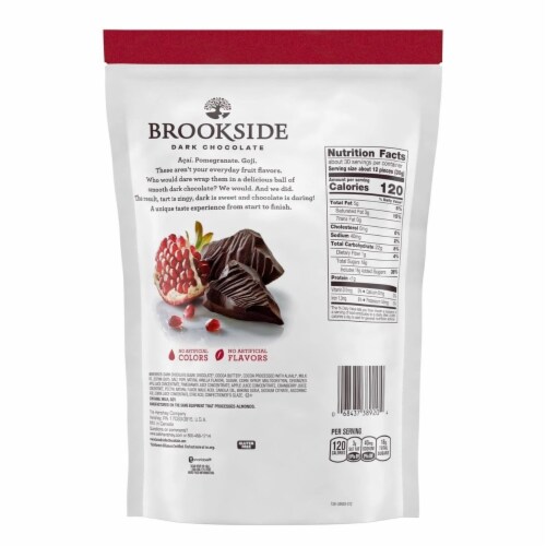 Brookside Dark Chocolate Pomegranate - 2 Pound Perspective: back