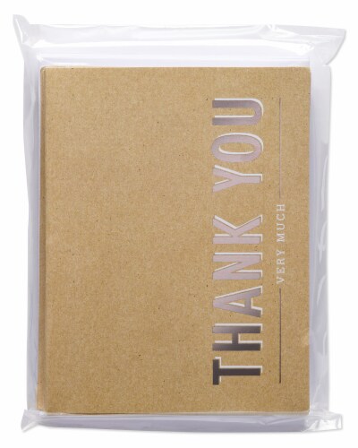 American Greetings Thank You Kraft Stationery (#14) Perspective: back