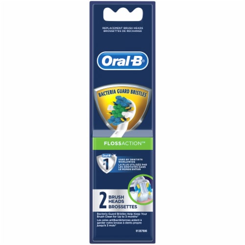 Oral-B® Floss Action™ Max Clean Refill Brush Heads Perspective: back