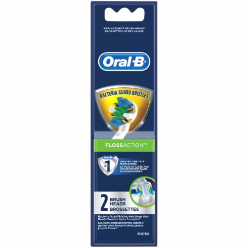 Oral-B® Floss Action™ Max Clean Refill Brush Heads Perspective: back