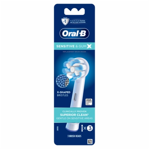 Oral-B GumCare Electric Toothbrush Replacement Brush Heads Perspective: back