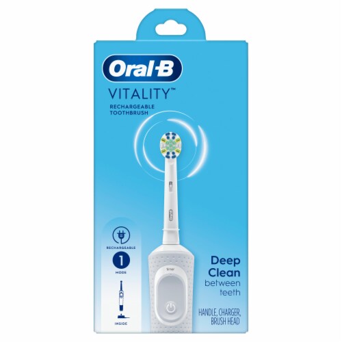 Oral-B Vitality FlossAction Electric Rechargeable Toothbrush Perspective: back