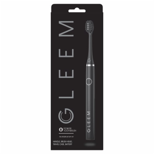 Gleem Black Electric Toothbrush Perspective: back