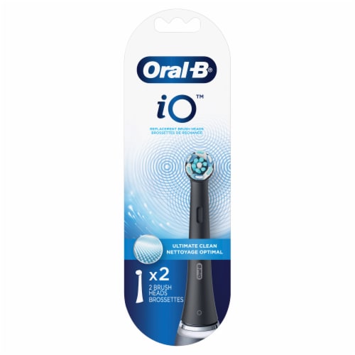 Oral-B iO Ultimate Clean Black Replacement Brush Heads Perspective: back
