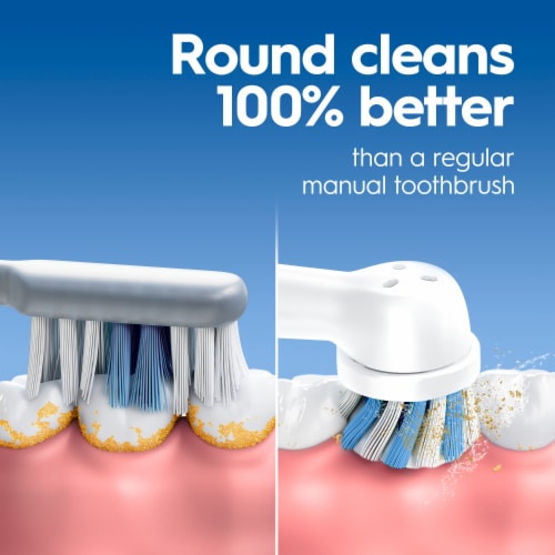 Oral-B Revolution White Battery Toothbrush Perspective: back