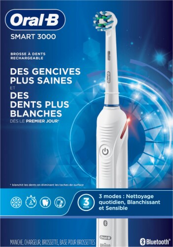 Oral-B Smart 3000 Rechargeable Electric Toothbrush, 1 ct - QFC