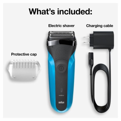 Braun Series3 Men's Wet & Dry Rechargeable Electric Shaver Perspective: back