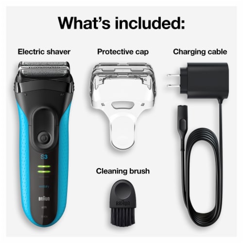 Braun Rechargeable Wet & Dry Men's Electric Shaver Series 3 ProSkin 3040s Perspective: back