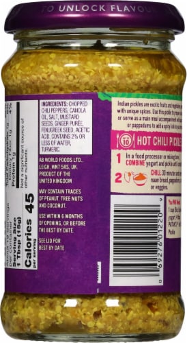 Patak's® Hot Chile Pickle & Relish Perspective: back
