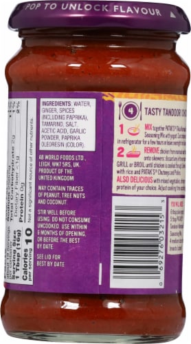 Patak's® Original Tandoori Marinade Spice Paste Perspective: back