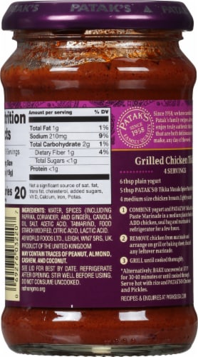 Patak's® Tikka Paste Perspective: back