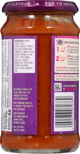 Patak's® Rogan Josh Curry Indian Medium Simmer Sauce Perspective: back