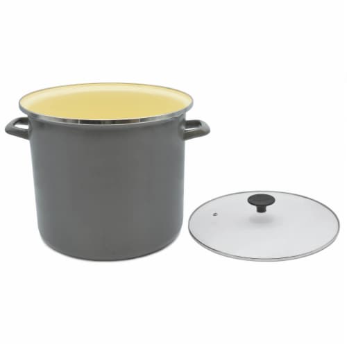 Stock Pot with Lid (16-Qt., Tan) Perspective: back