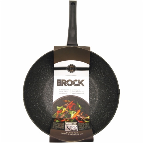 The Rock By Starfrit 030323-006-0000 10 in. Stir Fry Pans Medium Black Perspective: back