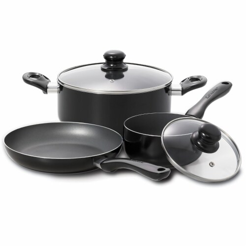 Simplicity 5-Piece Cookware Set with Bakelite® Handles Perspective: back