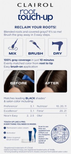 Clairol Nice 'N Easy 2 Black Permanent Root Touch-Up Perspective: back