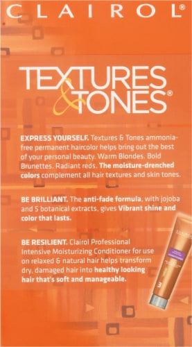Clairol® Textures & Tones 1N Natural Black Permanent Hair Color Perspective: back