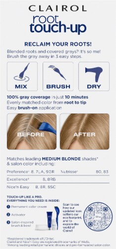 Clairol Root Touch-Up Kit by Nice N Easy - 8 Medium Blonde Perspective: back