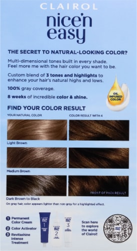 Clairol Natural Looking Nice'n Easy Permanent 9A Light Ash Blonde Color Perspective: back