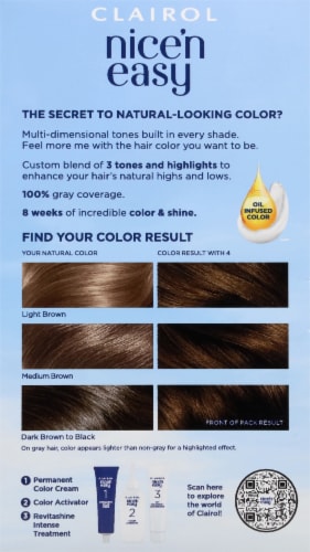 Clairol Nice'n Easy Permanent Hair Color 7 Dark Blonde Perspective: back