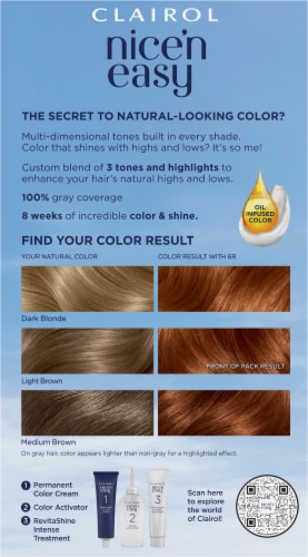 Clairol Nice'n Easy 6R Light Auburn Permanent Hair Color Perspective: back