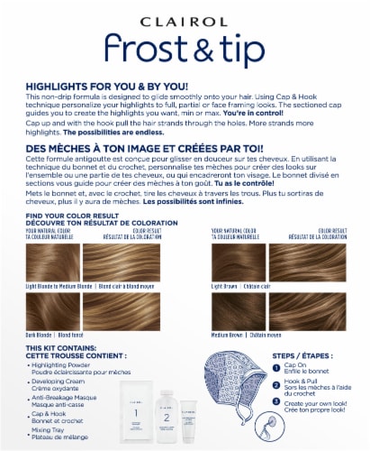 Clairol Frost & Tip Ultra Precise Blonde Highlights with CC Colorseal Conditioner Perspective: back